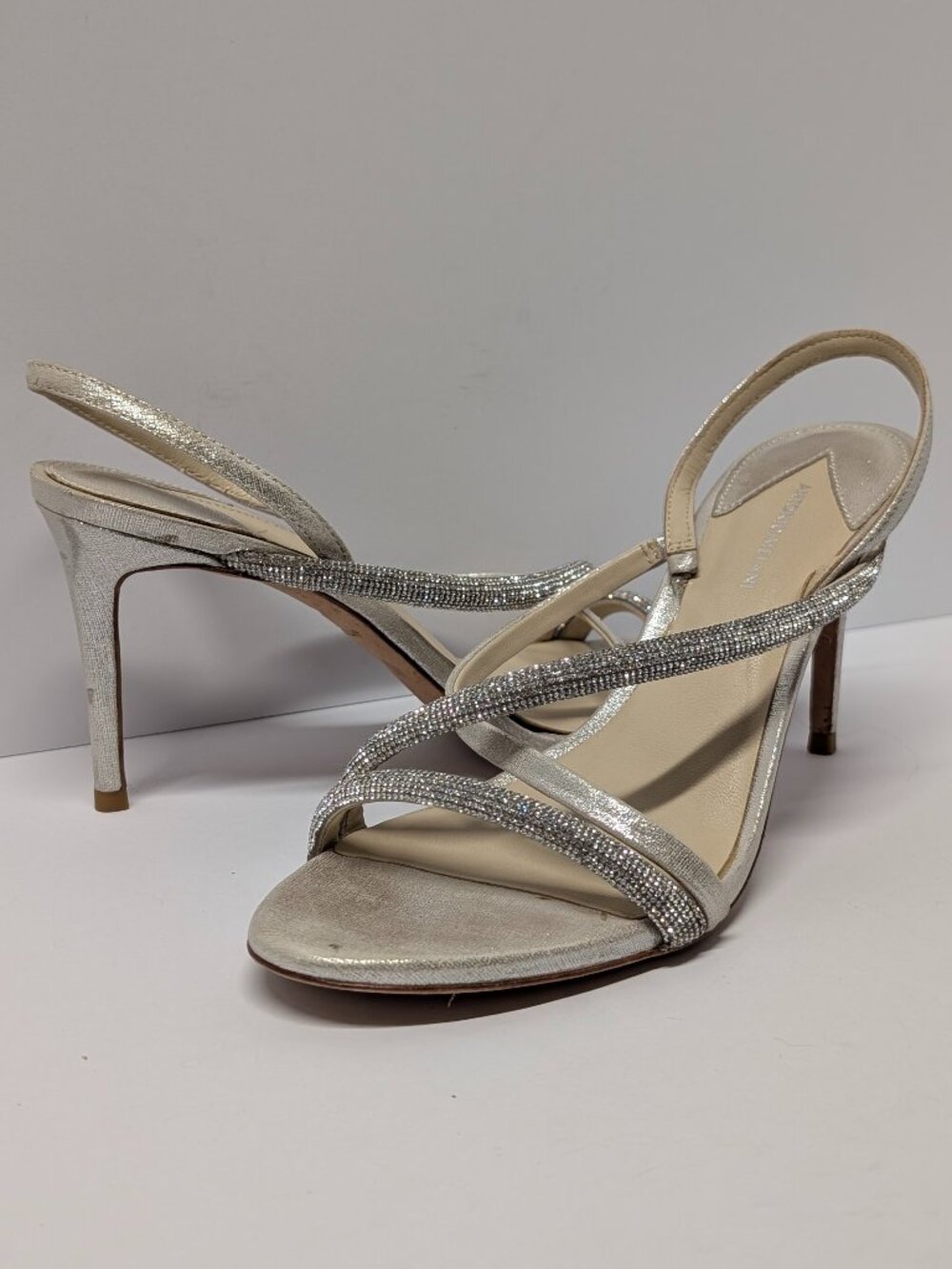 Antonio Melani Mesli Strappy Dress Sandal in Metallic Gold - Picture 3 of 15